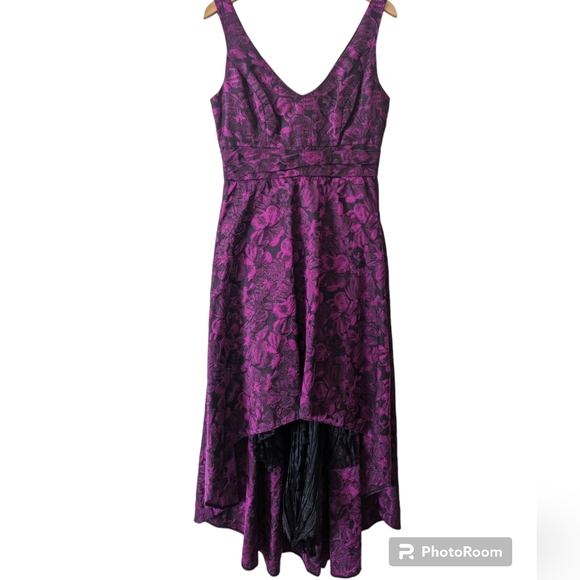 Pamella by Pamella Roland Jasmine Orchid High-Low Gown - Size 10 - Picture 5 of 9